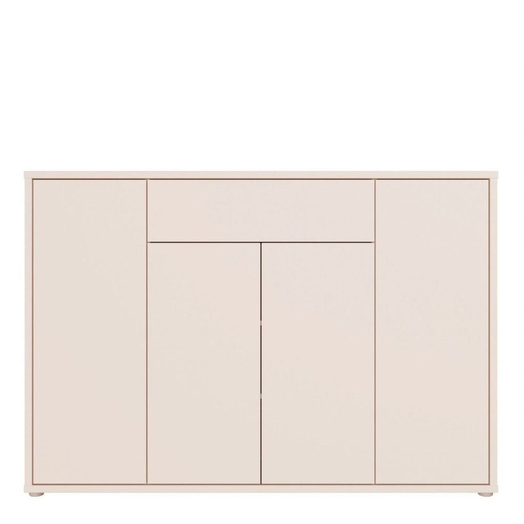 Alice Springs Sideboard with 4 Doors PushtoOpen & 1 Centralised Drawer PushtoOpen in Sand