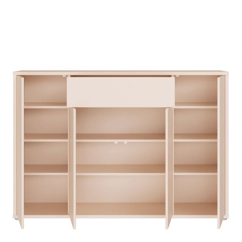 Alice Springs Sideboard with 4 Doors PushtoOpen & 1 Centralised Drawer PushtoOpen in Sand