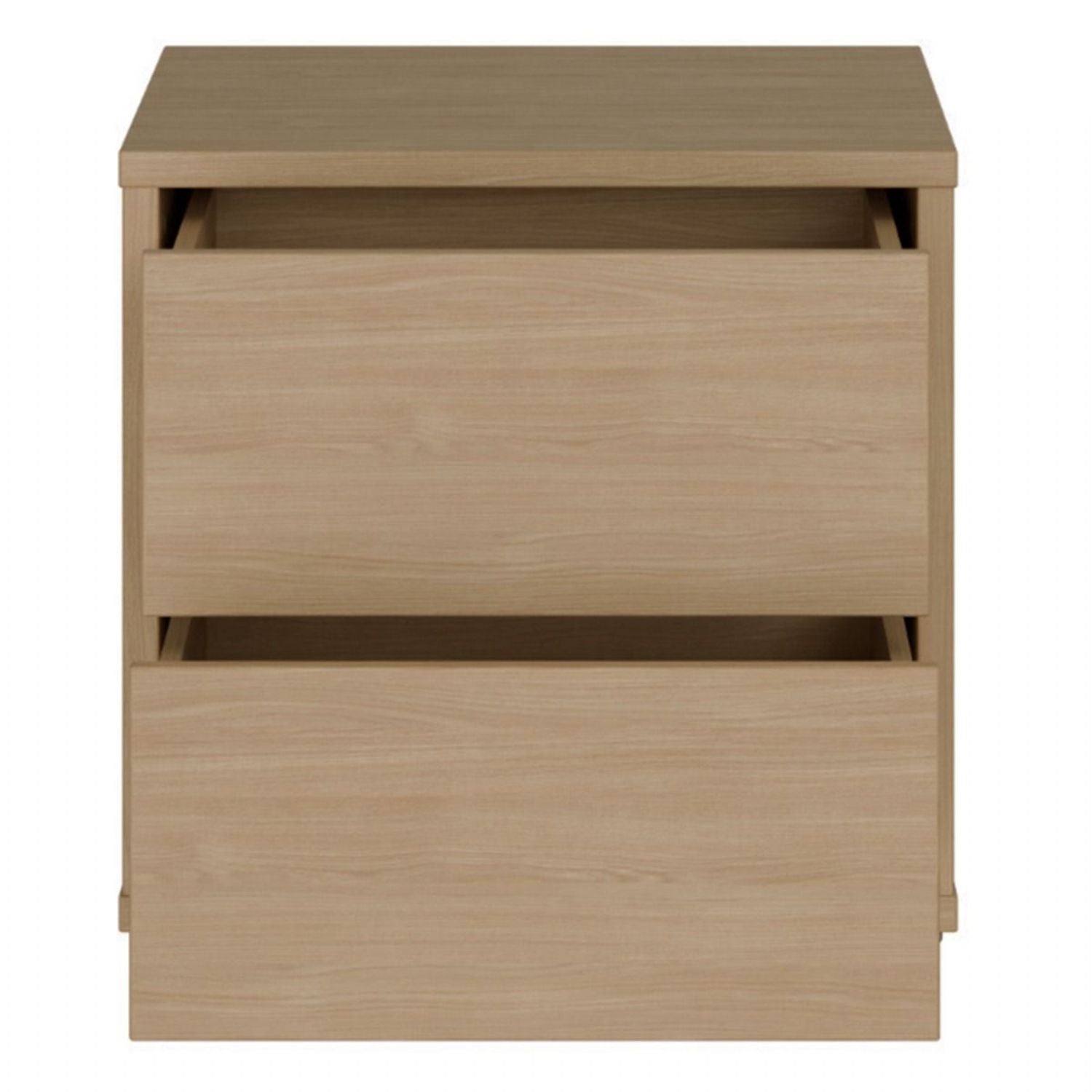 Alice Springs Low Bedside Cabinet with 2 Drawers PushtoOpen in Elegancia Oak