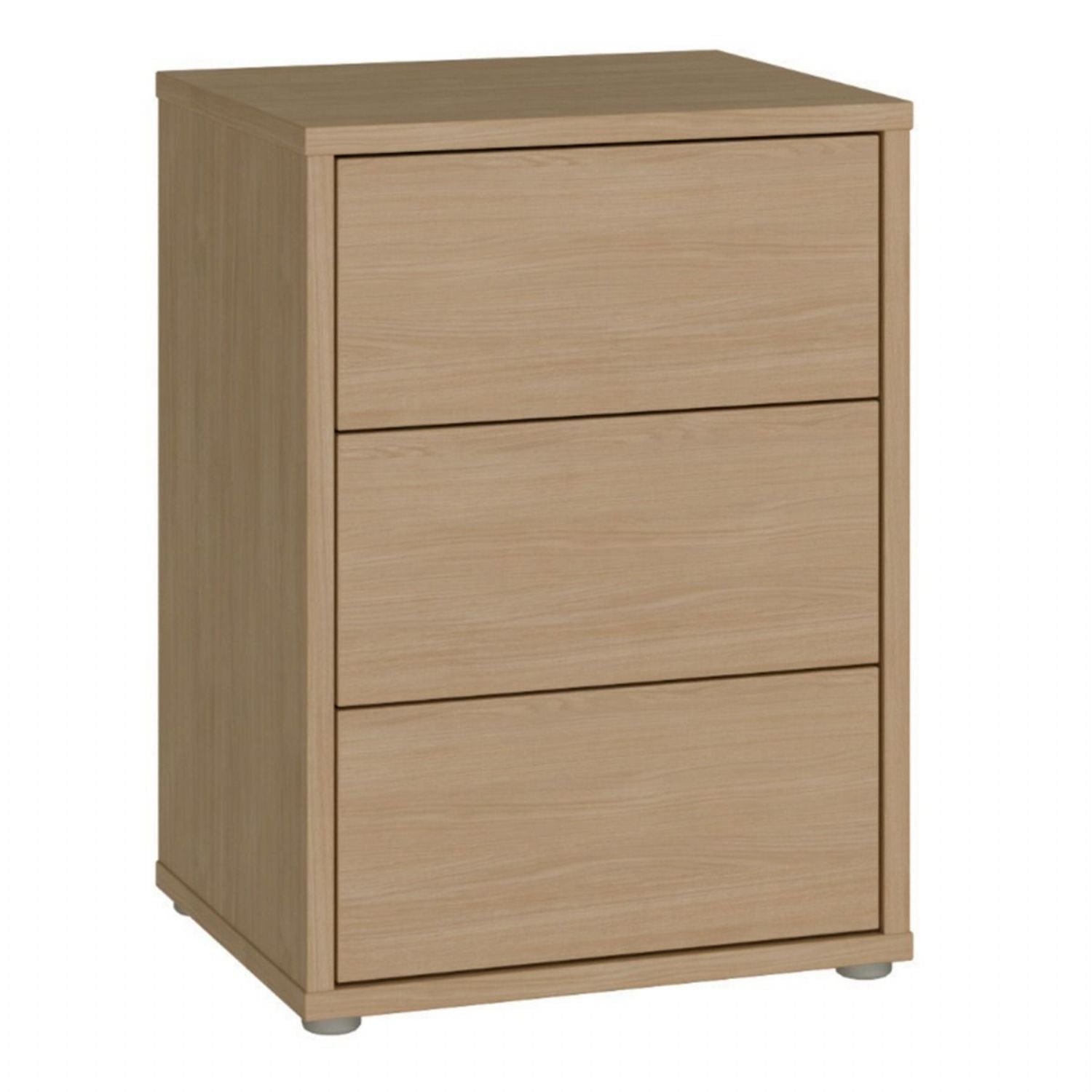 Alice Springs Bedside Cabinet with 3 Drawers PushtoOpen in Elegancia Oak