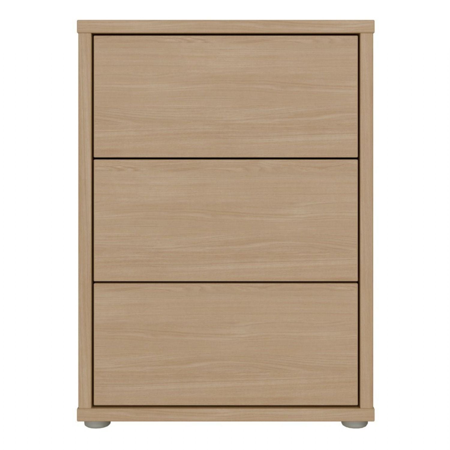 Alice Springs Bedside Cabinet with 3 Drawers PushtoOpen in Elegancia Oak