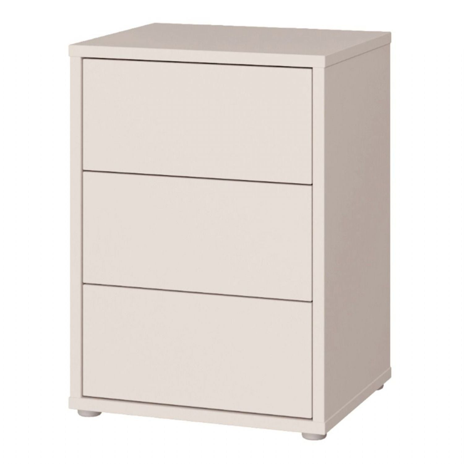 Alice Springs Bedside Cabinet with 3 Drawers PushtoOpen in Sand