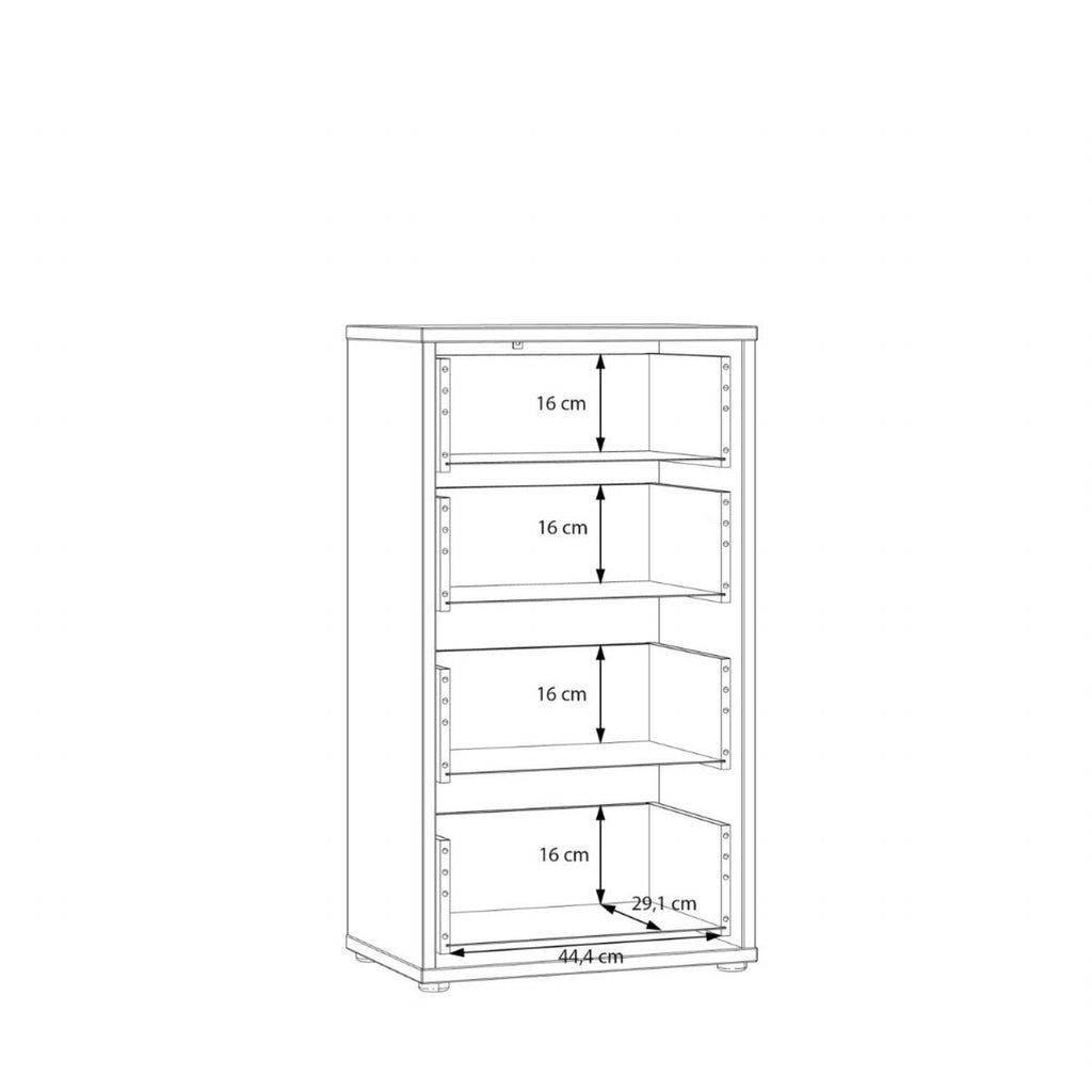 Alice Springs Tall 4 Drawer Chest with PushtoOpen Drawers in Sage Green