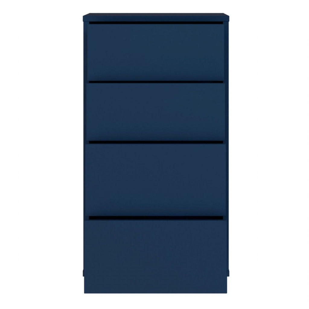 Alice Springs Tall 4 Drawer Chest with PushtoOpen Drawers in Night Blue