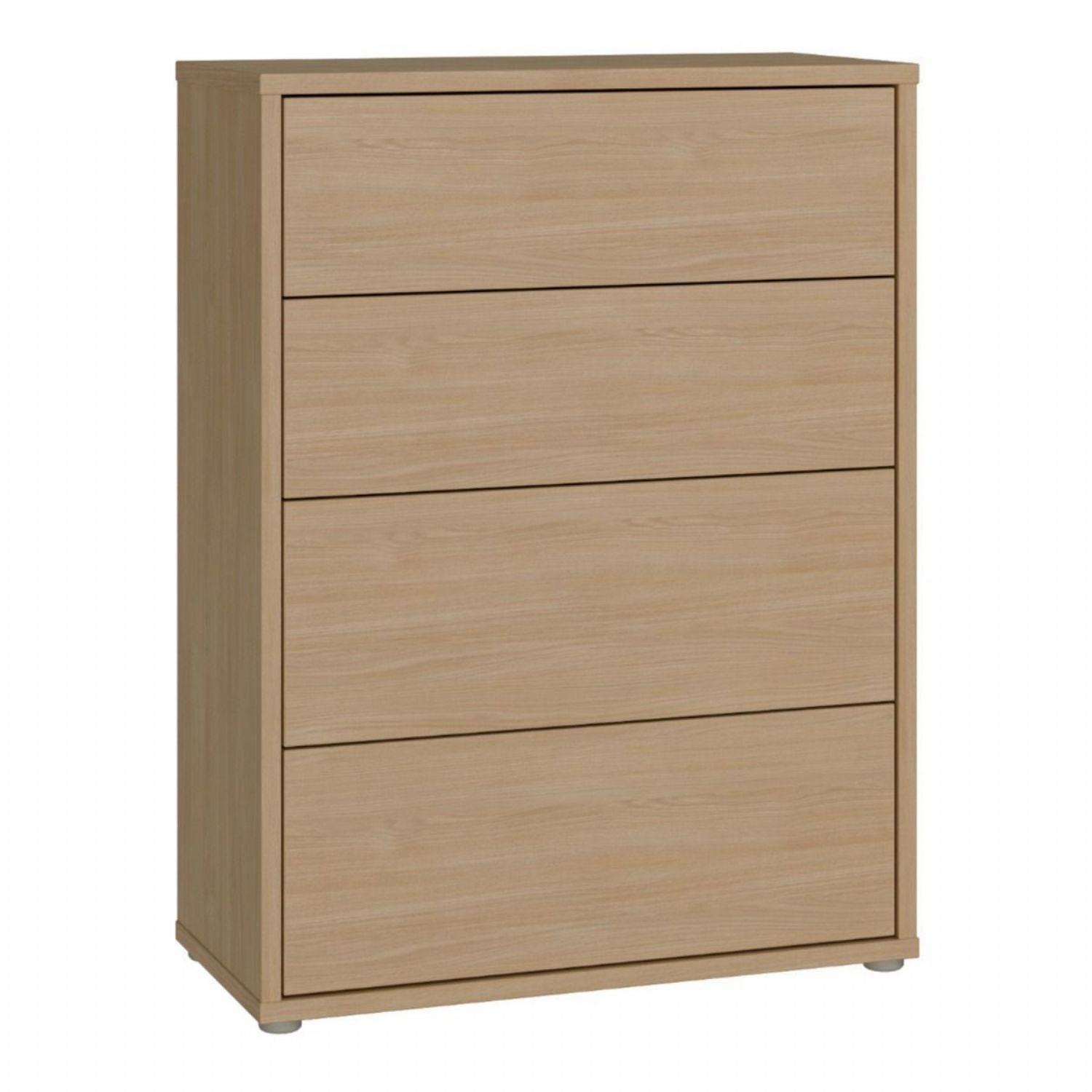 Alice Springs 4 Drawer Chest with PushtoOpen Drawers in Elegancia Oak and White