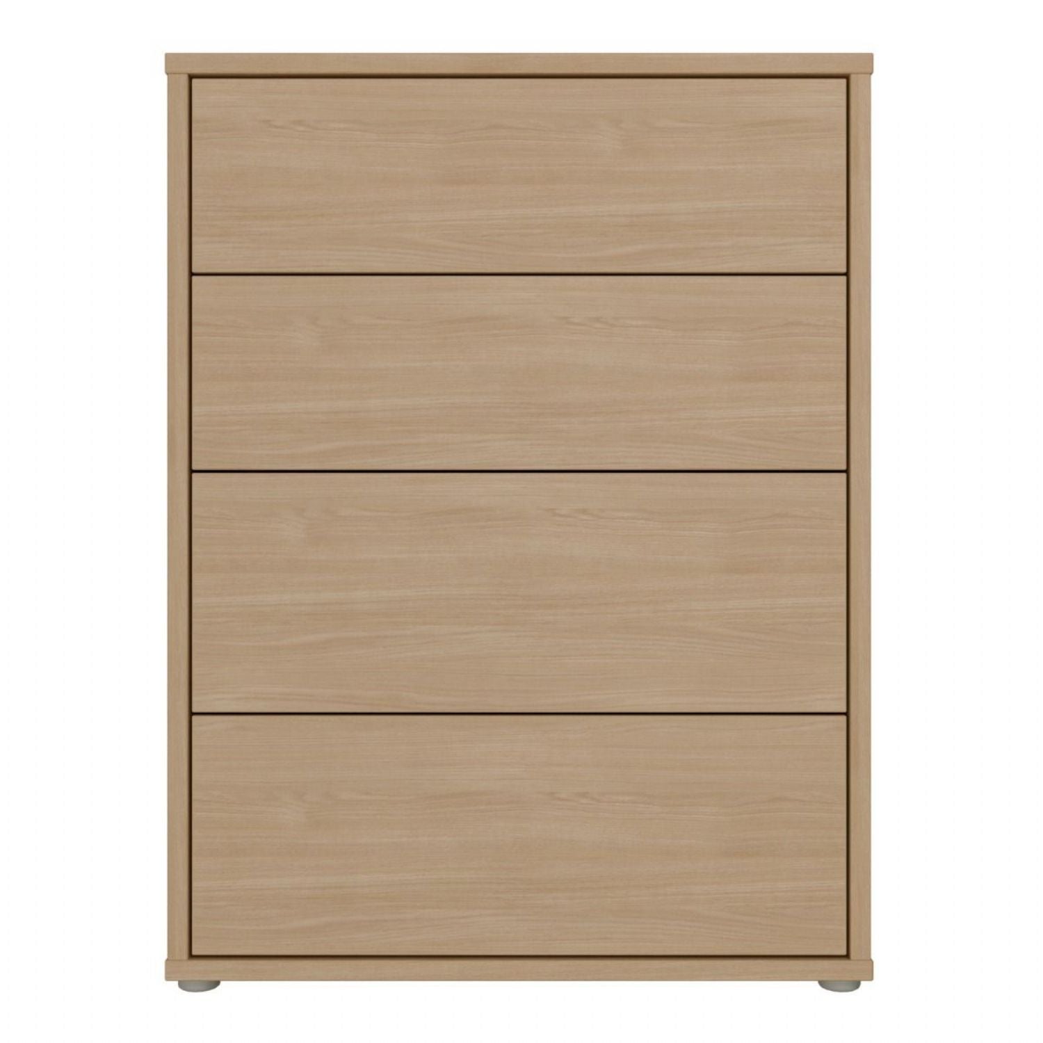 Alice Springs 4 Drawer Chest with PushtoOpen Drawers in Elegancia Oak and White