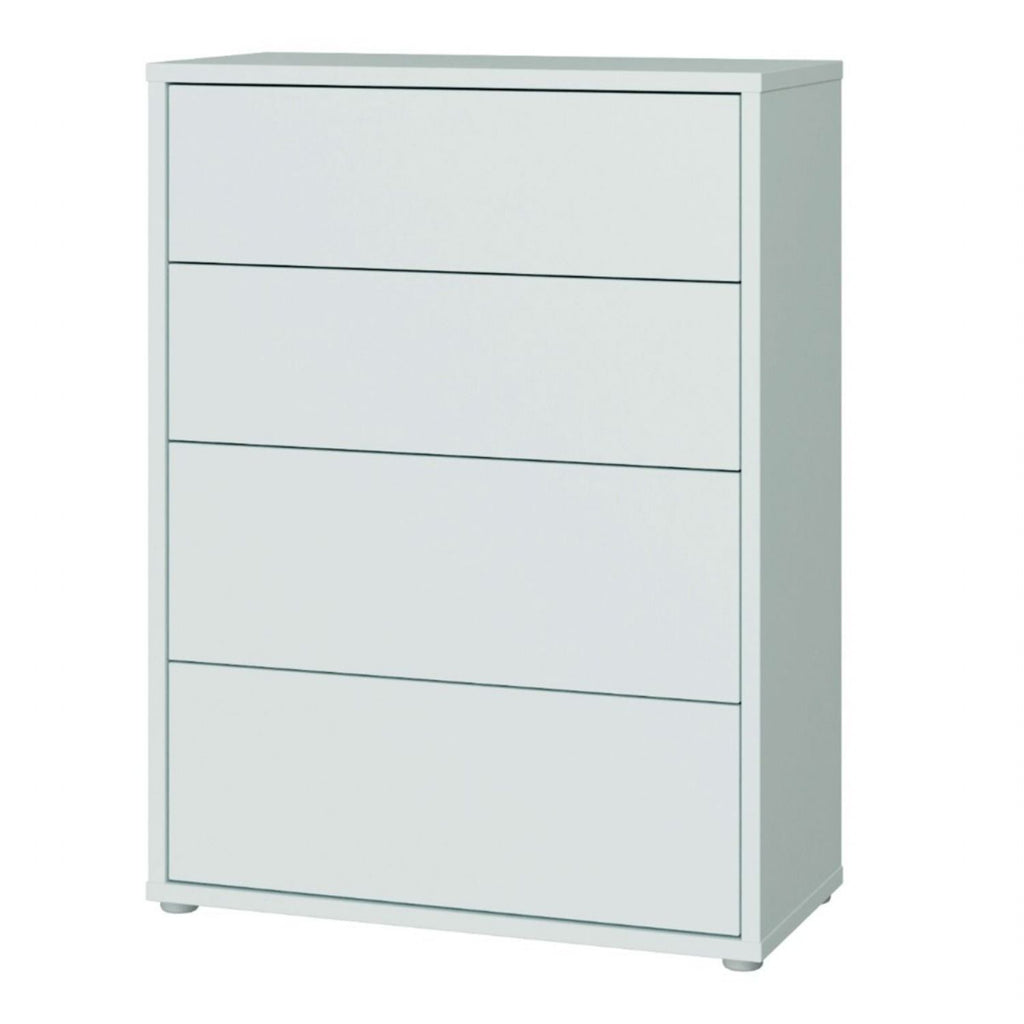 Alice Springs 4 Drawer Chest with PushtoOpen Drawers in Light Grey