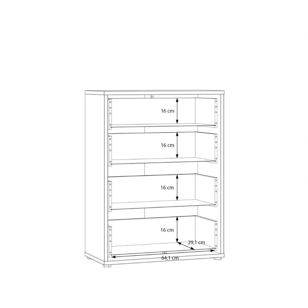 Alice Springs 4 Drawer Chest with PushtoOpen Drawers in Sage Green