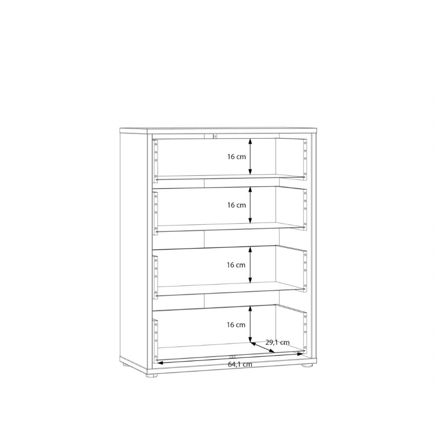 Alice Springs 4 Drawer Chest with PushtoOpen Drawers in Sage Green