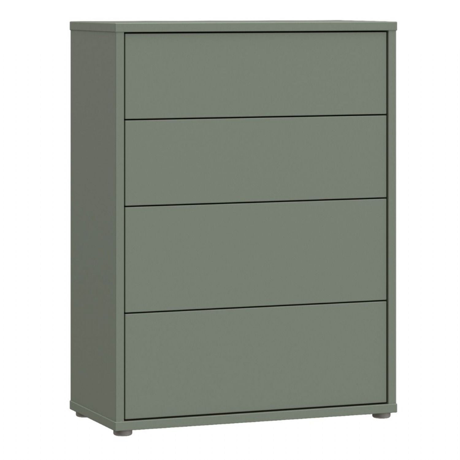 Alice Springs 4 Drawer Chest with PushtoOpen Drawers in Sage Green