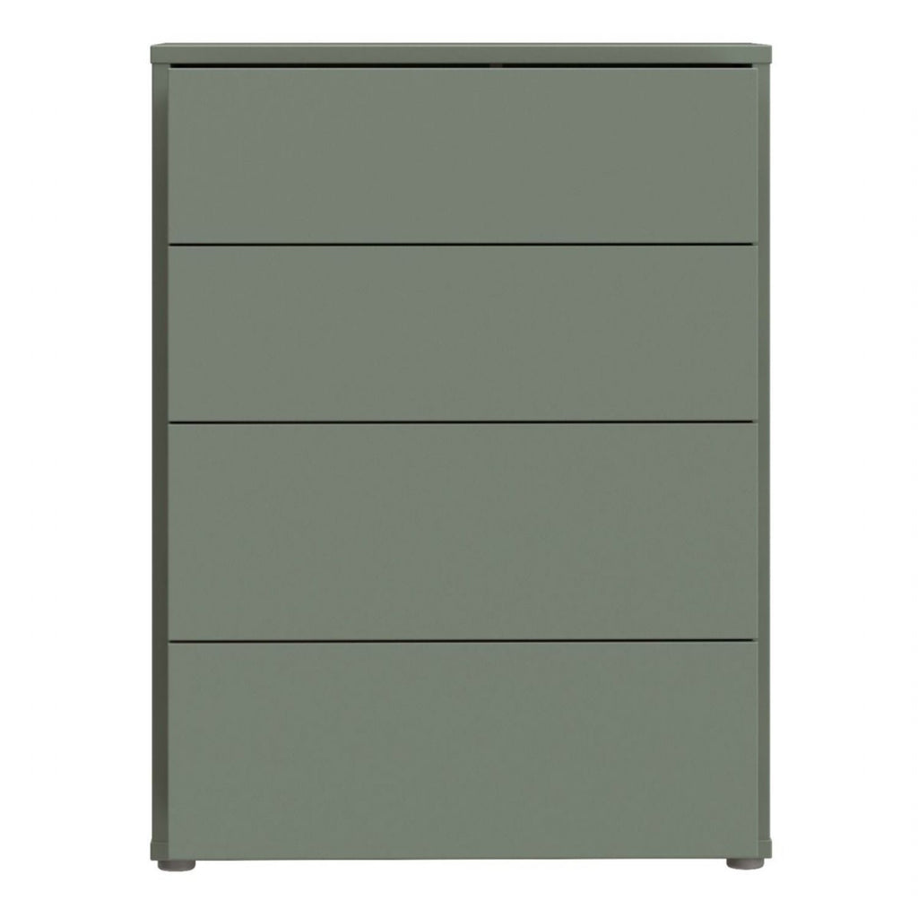 Alice Springs 4 Drawer Chest with PushtoOpen Drawers in Sage Green