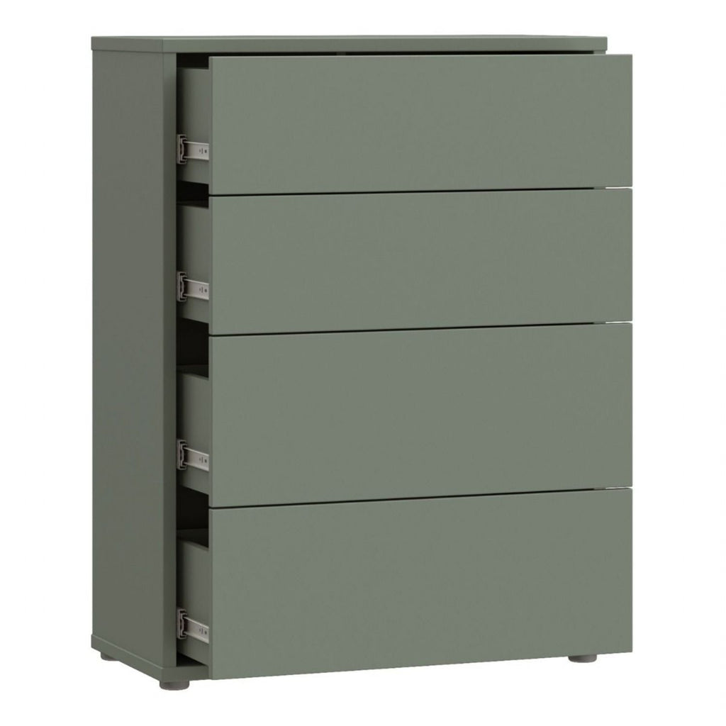 Alice Springs 4 Drawer Chest with PushtoOpen Drawers in Sage Green