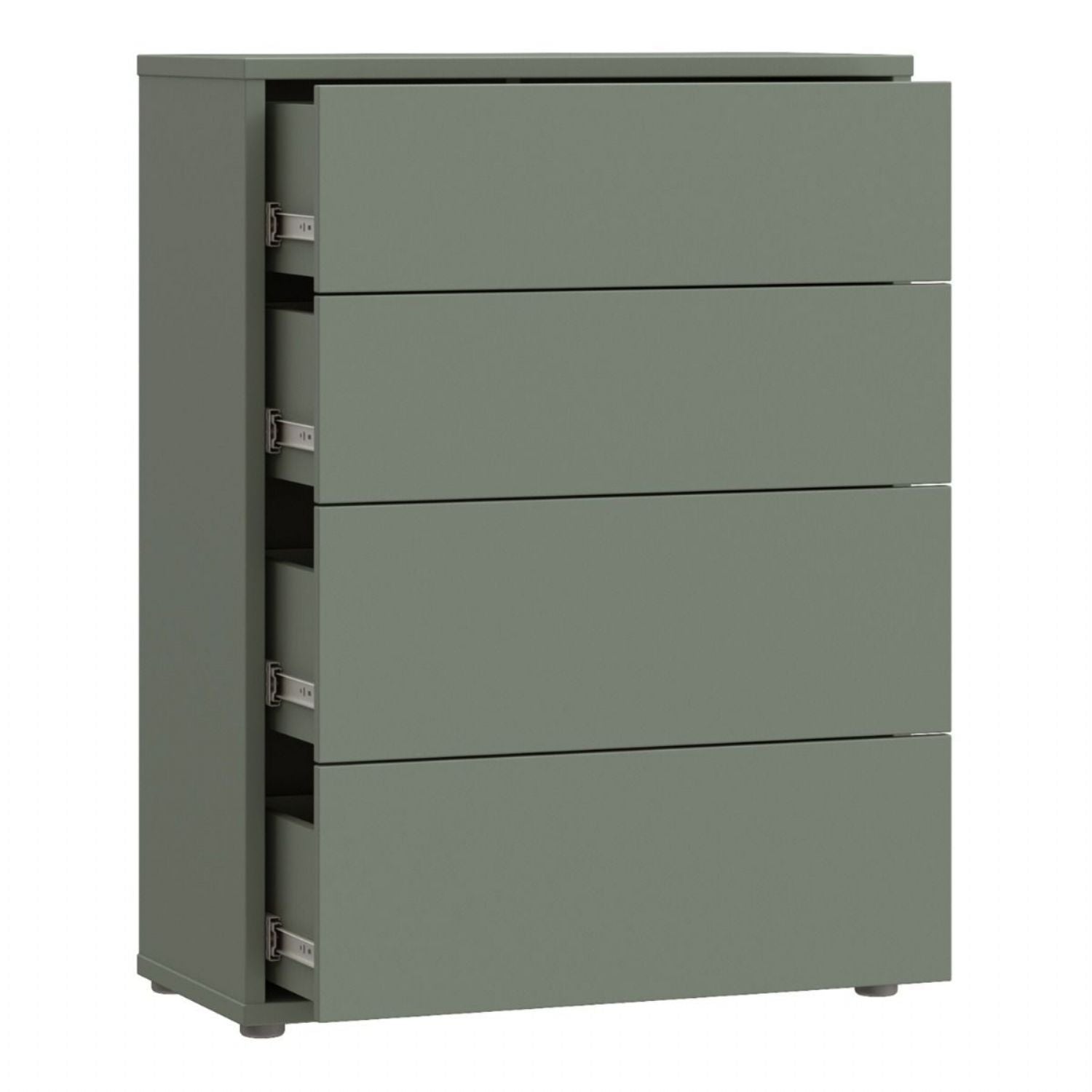 Alice Springs 4 Drawer Chest with PushtoOpen Drawers in Sage Green