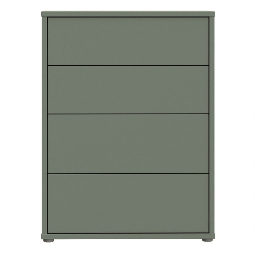 Alice Springs 4 Drawer Chest with PushtoOpen Drawers in Sage Green