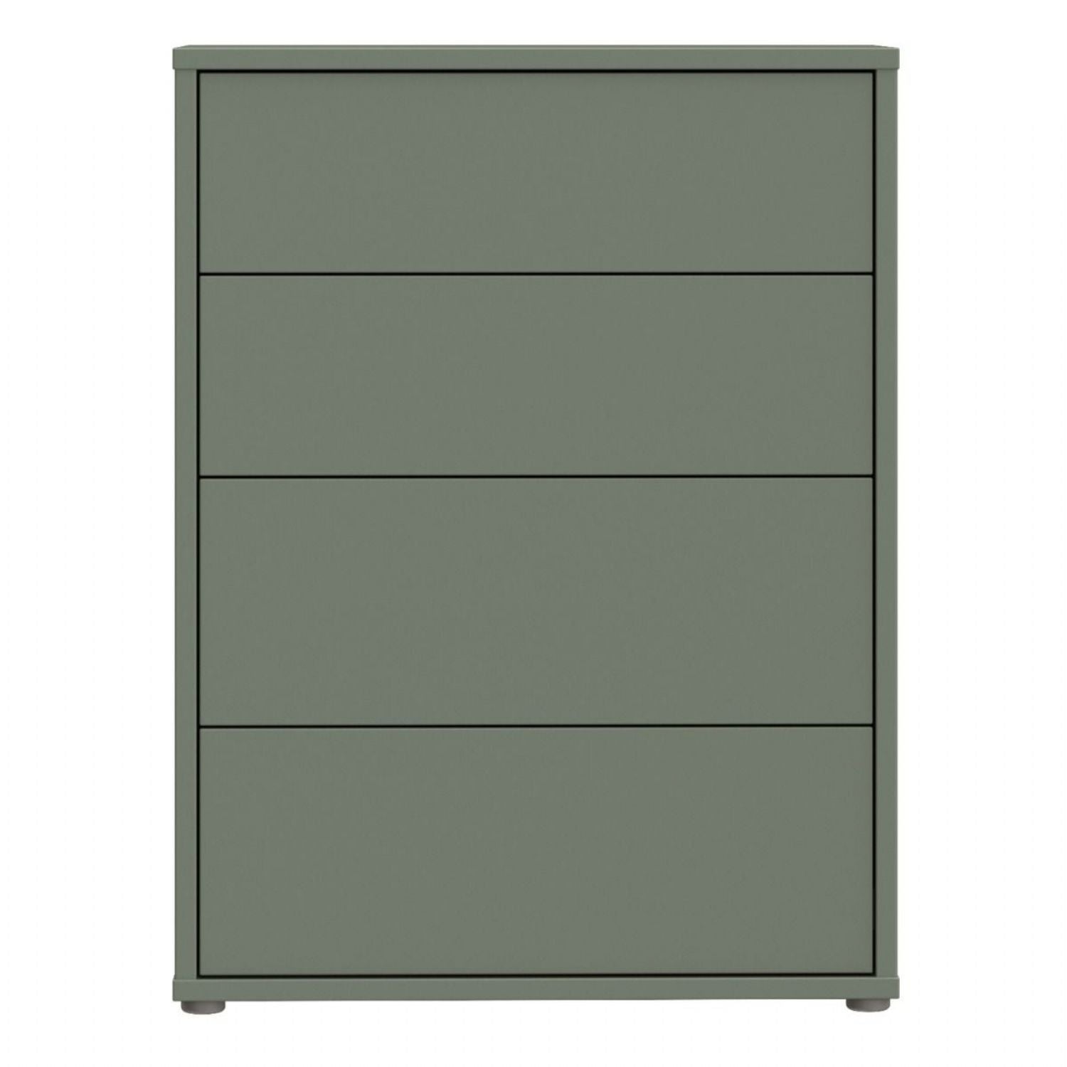 Alice Springs 4 Drawer Chest with PushtoOpen Drawers in Sage Green