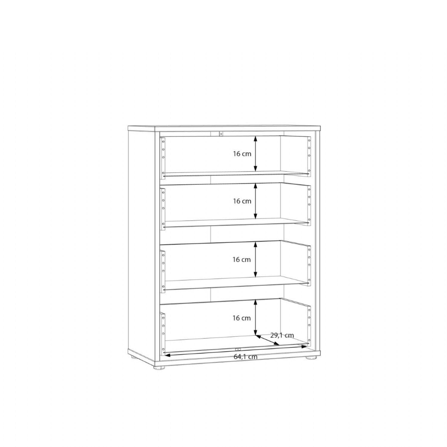 Alice Springs 4 Drawer Chest with PushtoOpen Drawers in Terracotta