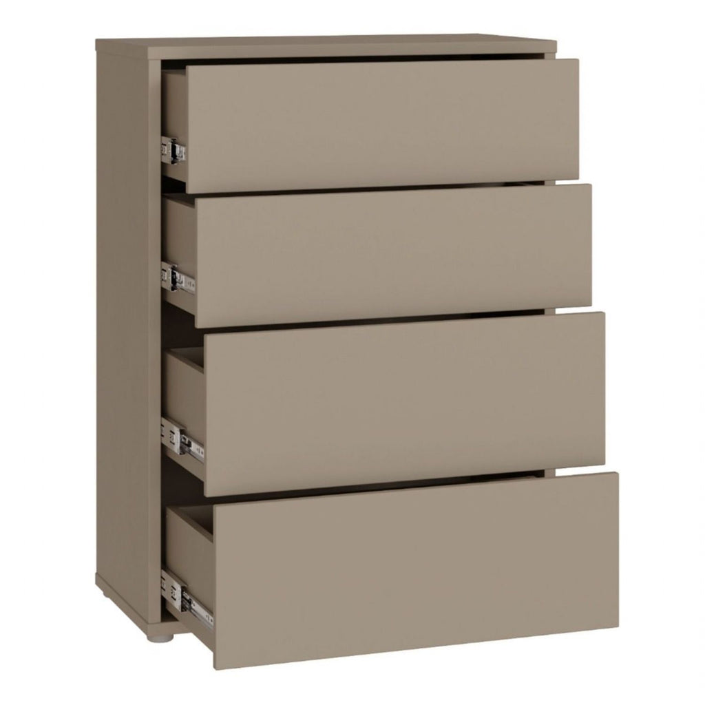 Alice Springs 4 Drawer Chest with PushtoOpen Drawers in Taupe