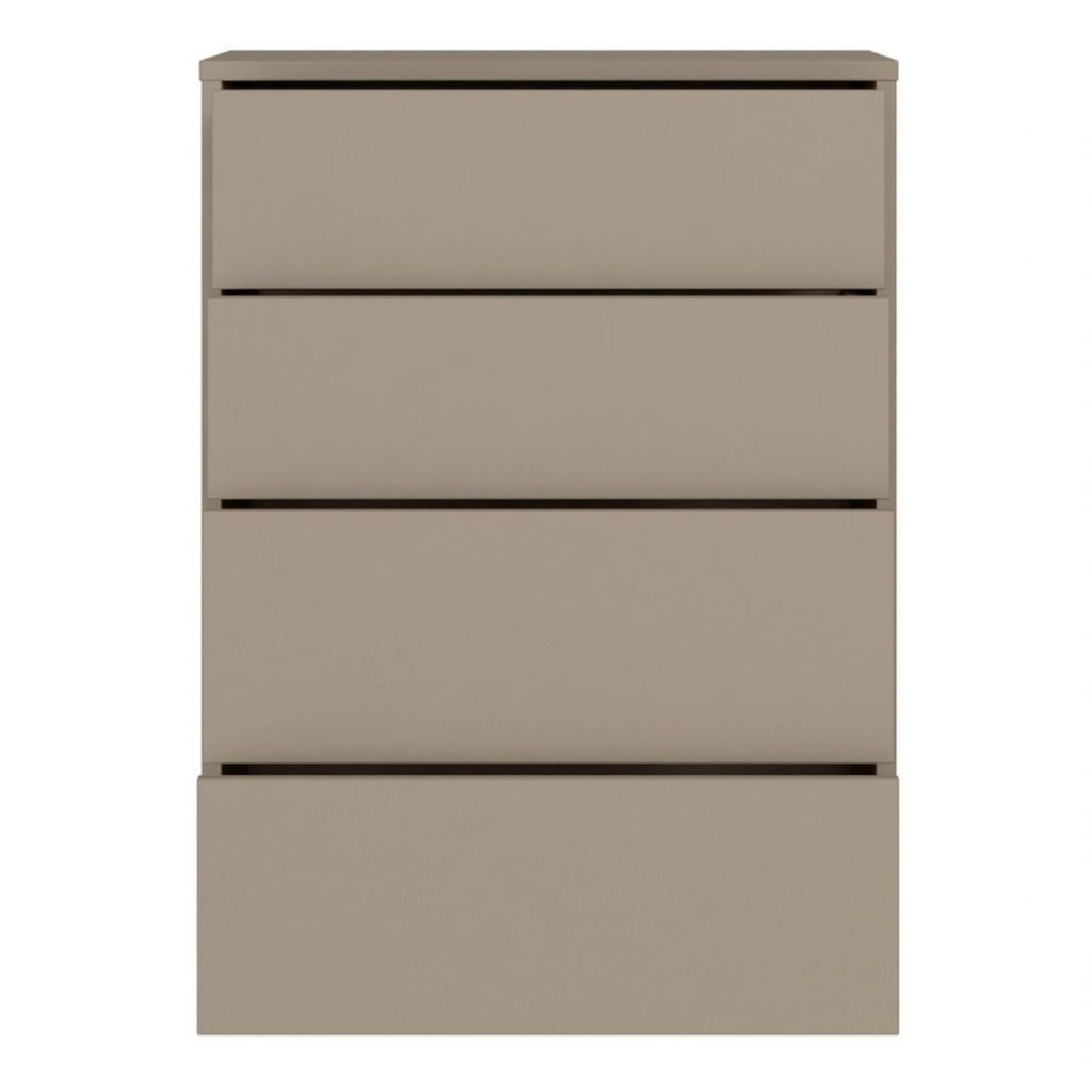 Alice Springs 4 Drawer Chest with PushtoOpen Drawers in Taupe