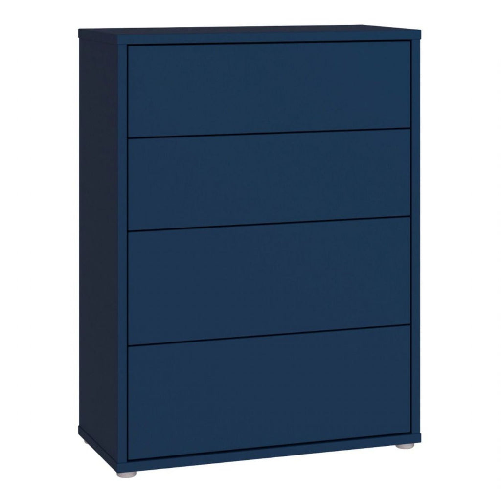 Alice Springs 4 Drawer Chest with PushtoOpen Drawers in Night Blue