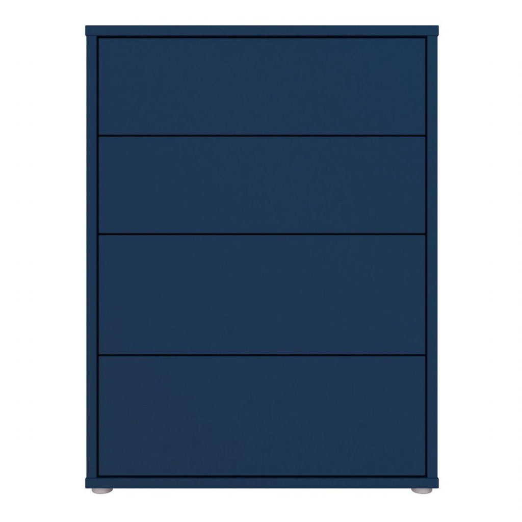 Alice Springs 4 Drawer Chest with PushtoOpen Drawers in Night Blue