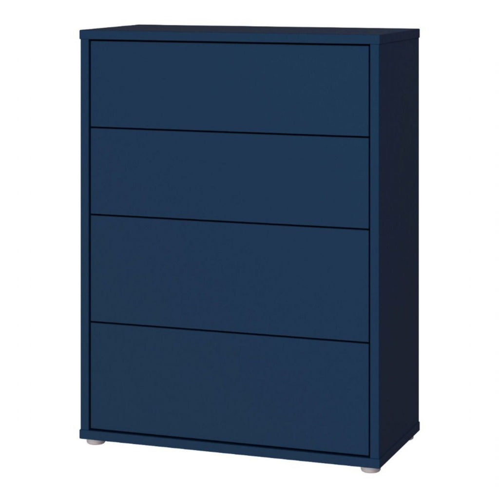 Alice Springs 4 Drawer Chest with PushtoOpen Drawers in Night Blue