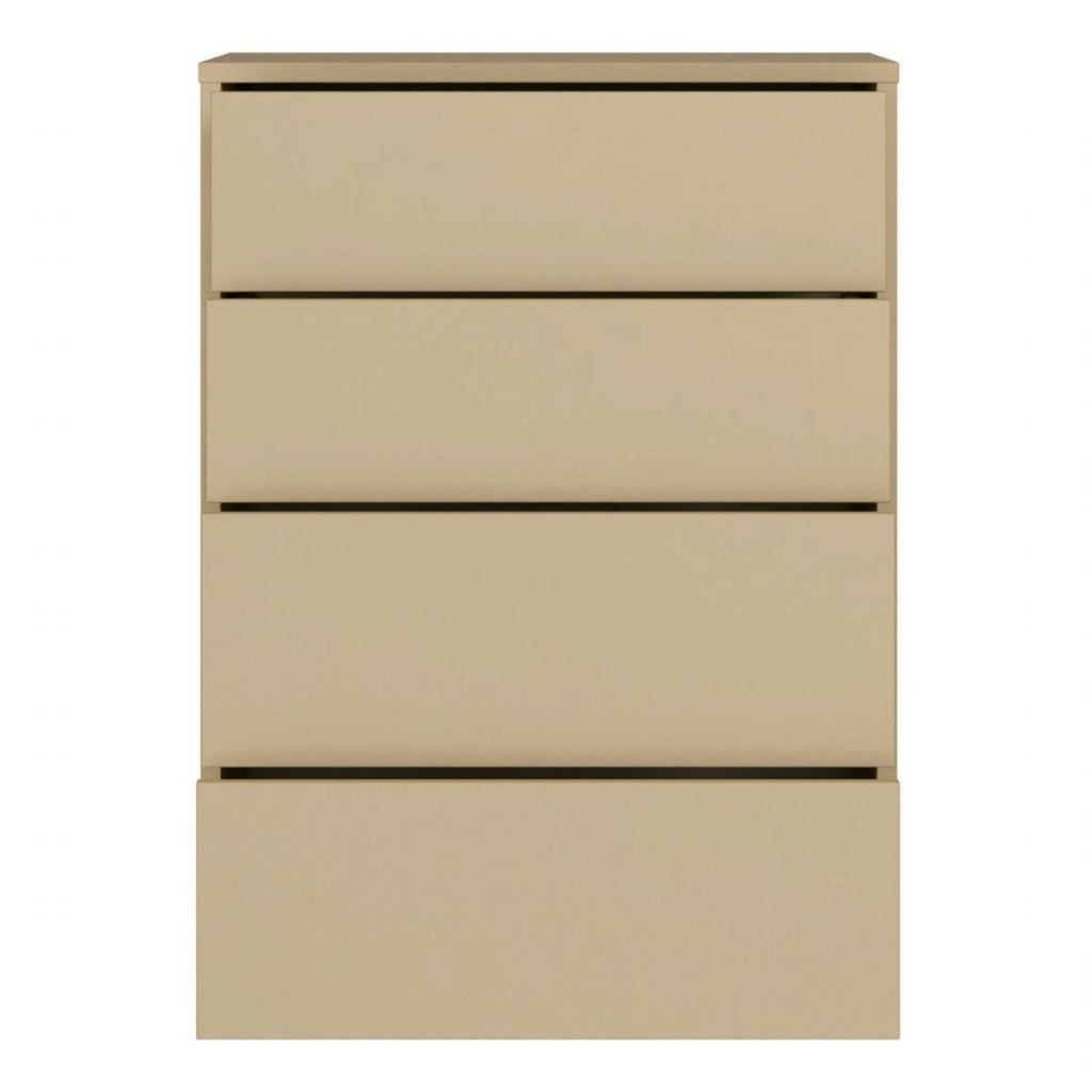 Alice Springs 4 Drawer Chest with PushtoOpen Drawers in Butter Yellow