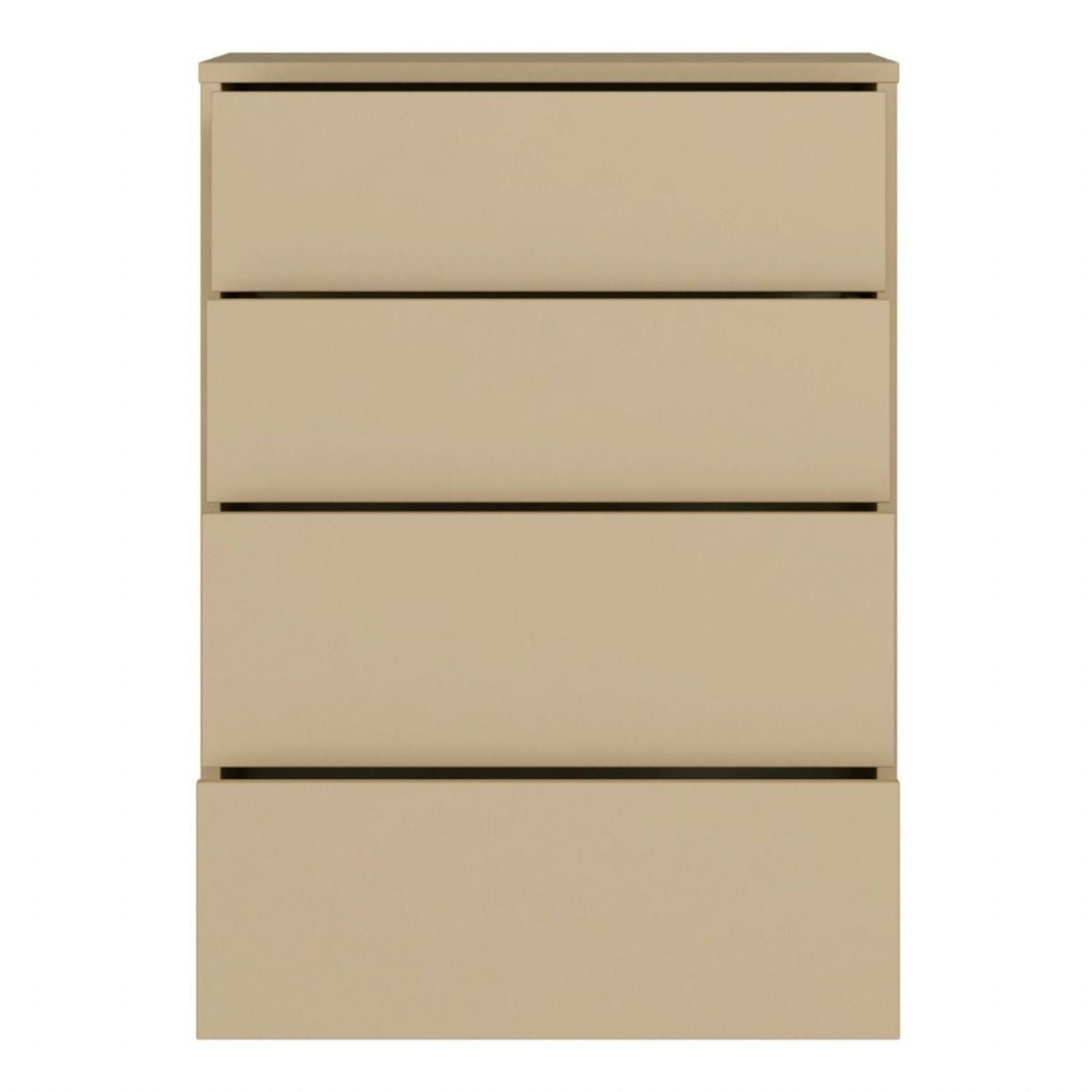 Alice Springs 4 Drawer Chest with PushtoOpen Drawers in Butter Yellow