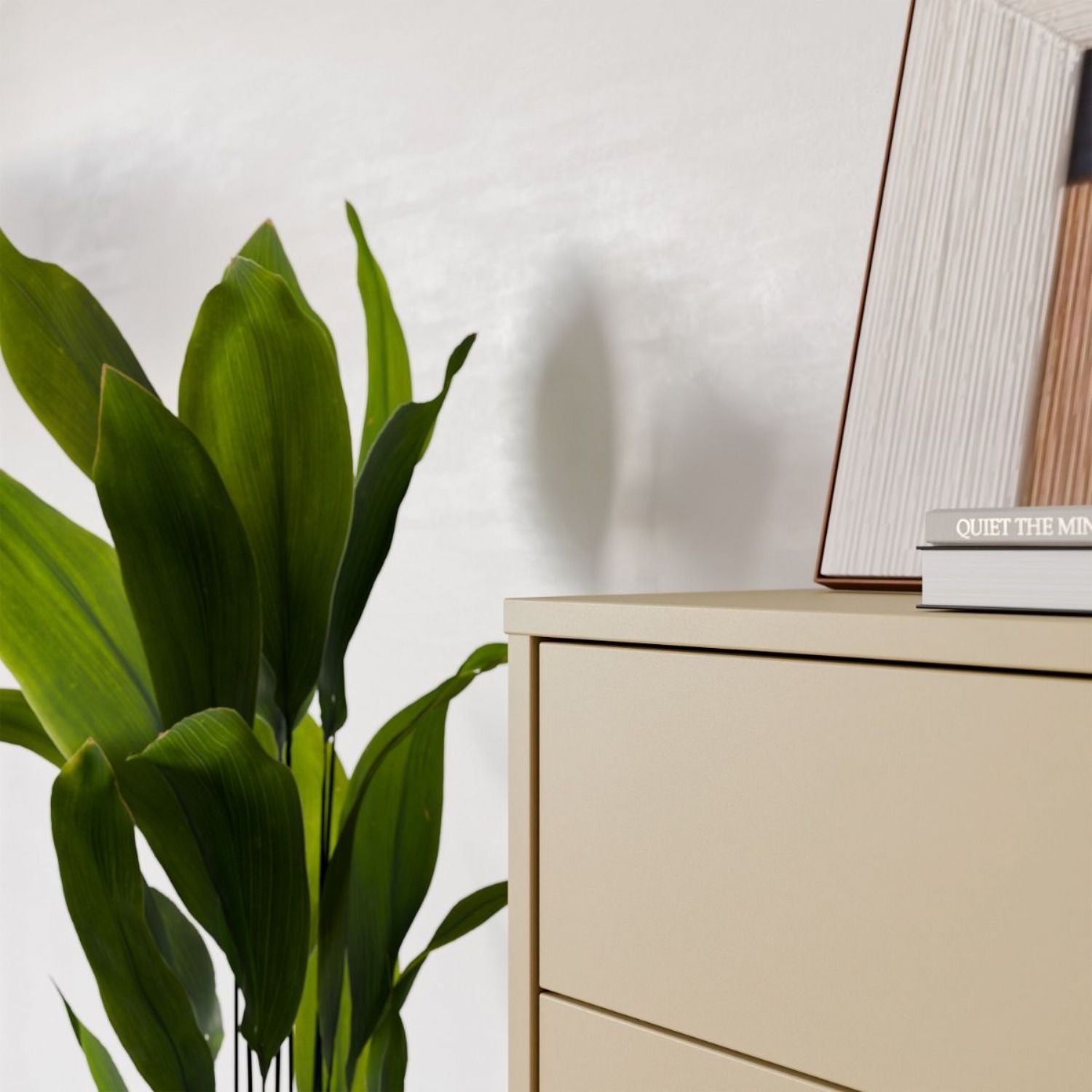Alice Springs 4 Drawer Chest with PushtoOpen Drawers in Butter Yellow