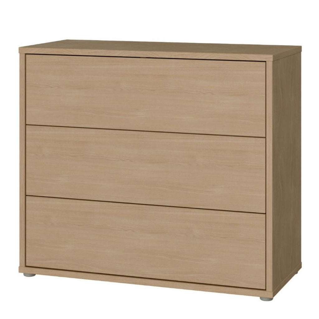 Alice Springs 3 Drawer Chest with PushtoOpen Drawers in Elegancia Oak