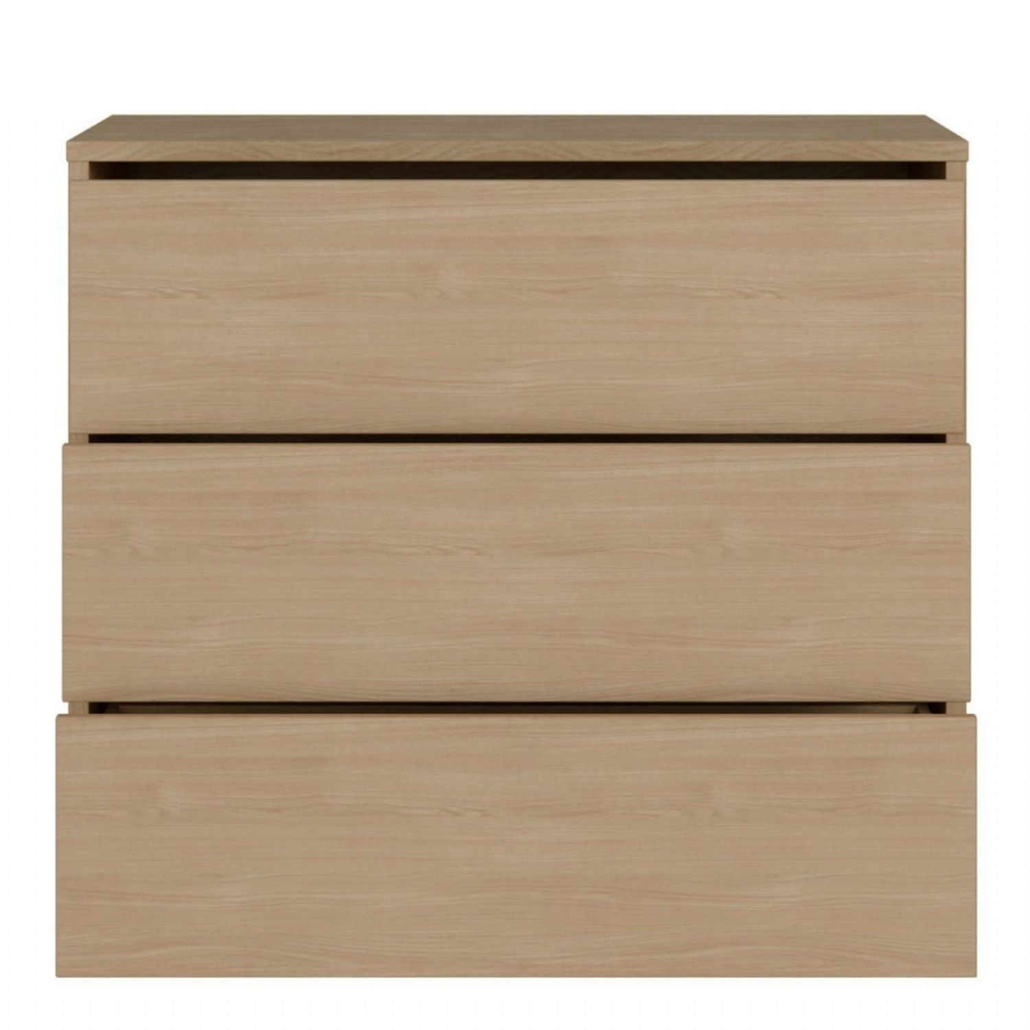 Alice Springs 3 Drawer Chest with PushtoOpen Drawers in Elegancia Oak