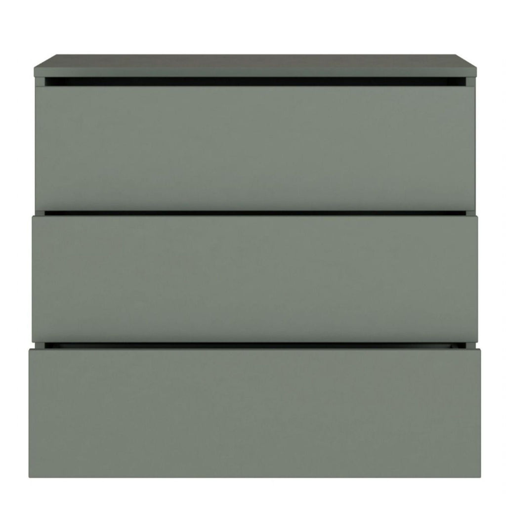 Alice Springs 3 Drawer Chest With PushtoOpen in Sage Green