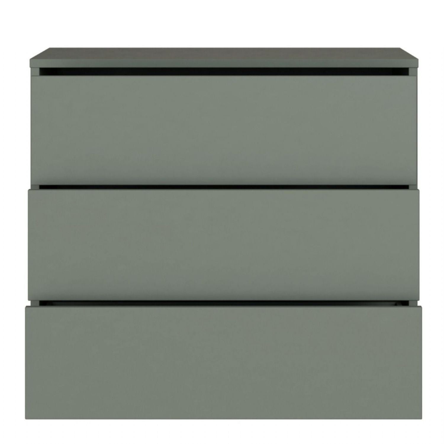 Alice Springs 3 Drawer Chest With PushtoOpen in Sage Green