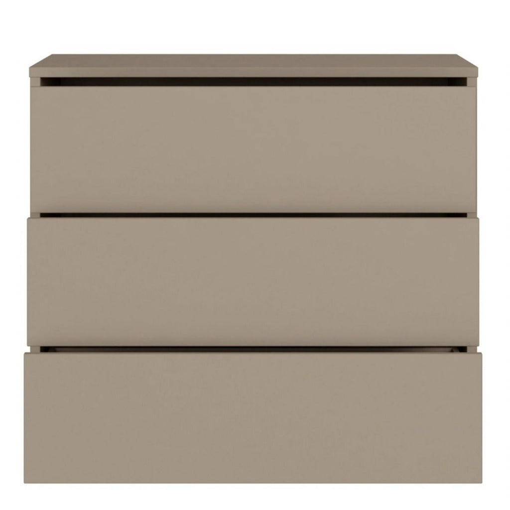 Alice Springs 3 Drawer Chest With PushtoOpen Drawers in Taupe