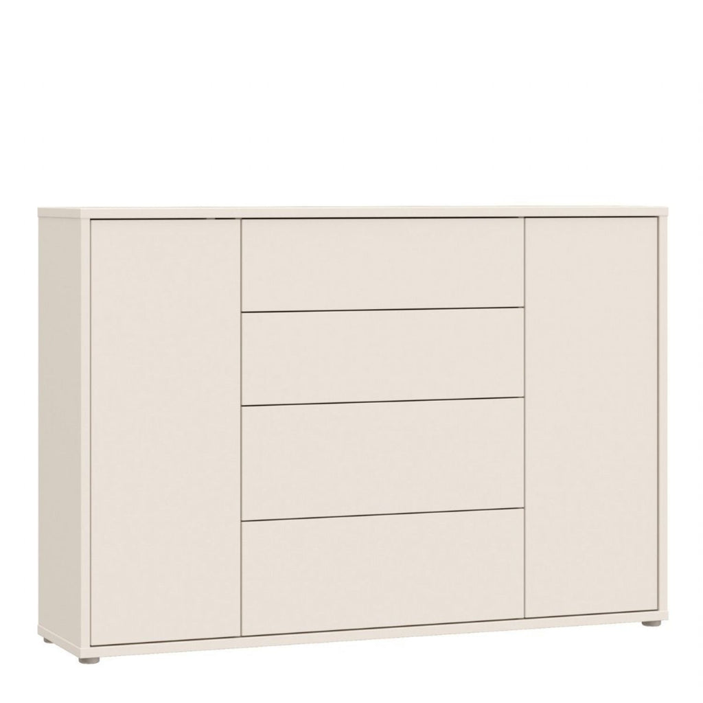 Alice Springs Wide Sideboard with 4 Drawers &amp; 2 Doors with PushtoOpen in Sand
