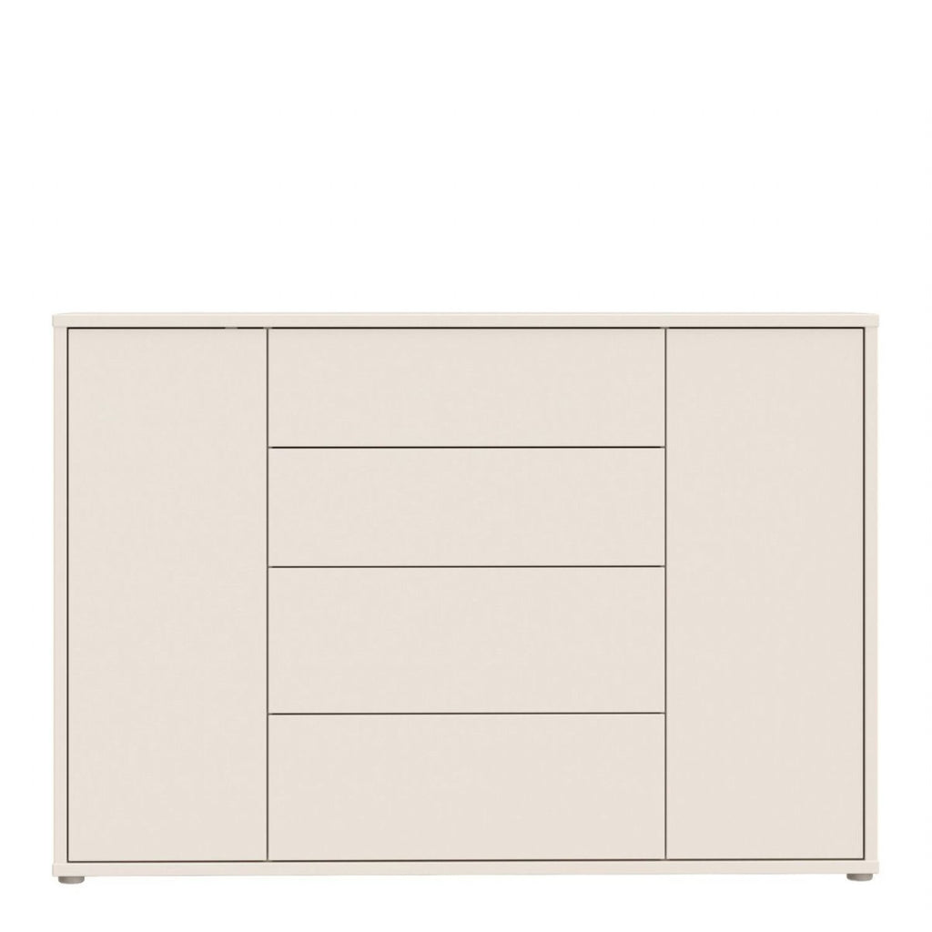 Alice Springs Wide Sideboard with 4 Drawers & 2 Doors with PushtoOpen in Sand