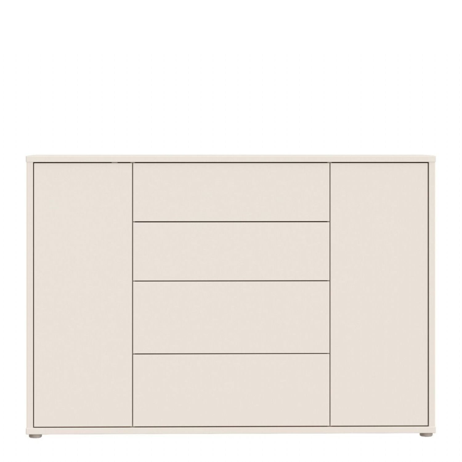 Alice Springs Wide Sideboard with 4 Drawers & 2 Doors with PushtoOpen in Sand