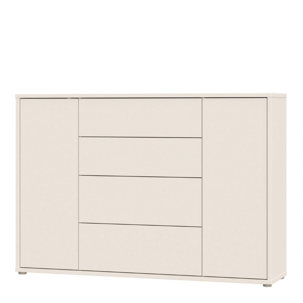 Alice Springs Wide Sideboard with 4 Drawers & 2 Doors with PushtoOpen in Sand
