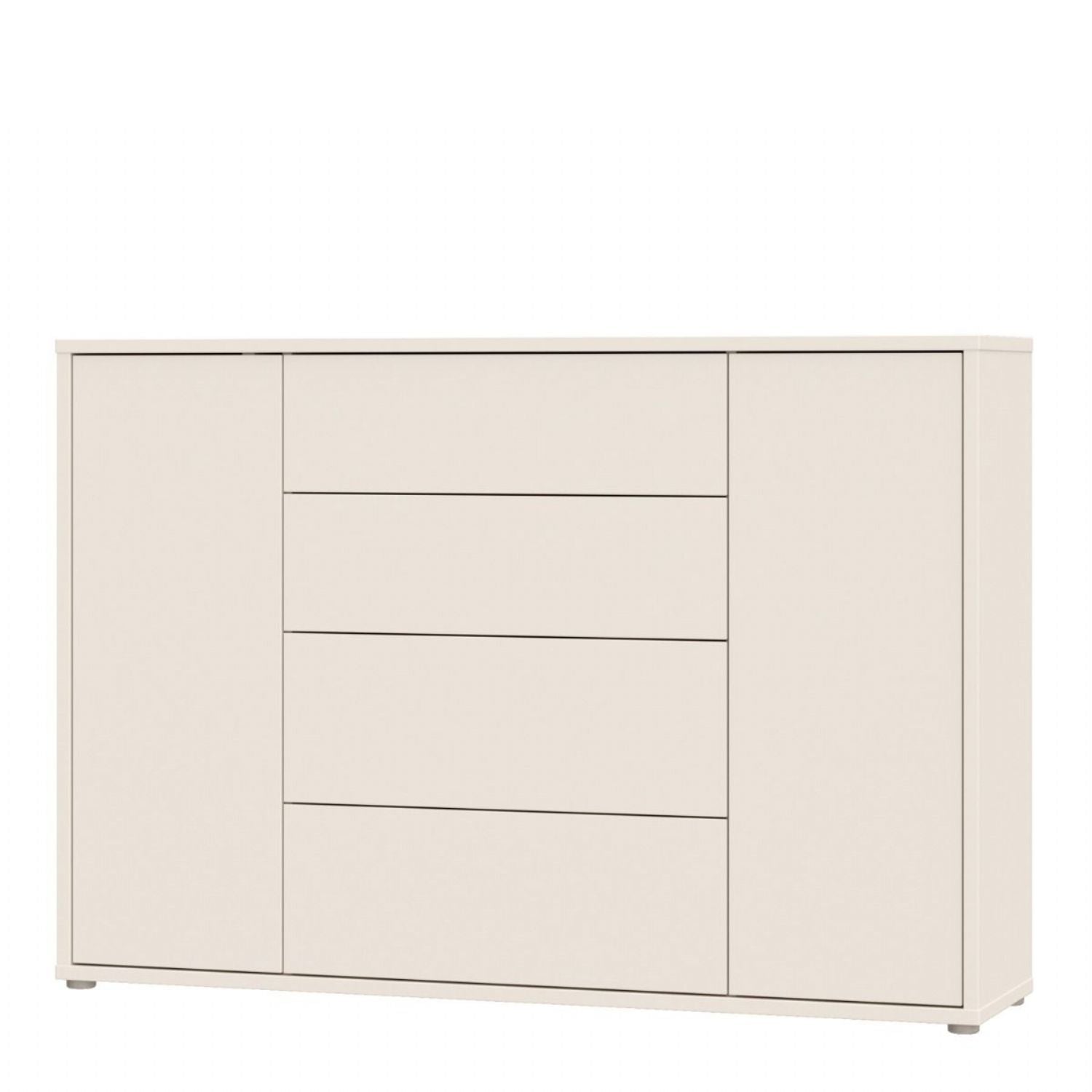 Alice Springs Wide Sideboard with 4 Drawers & 2 Doors with PushtoOpen in Sand