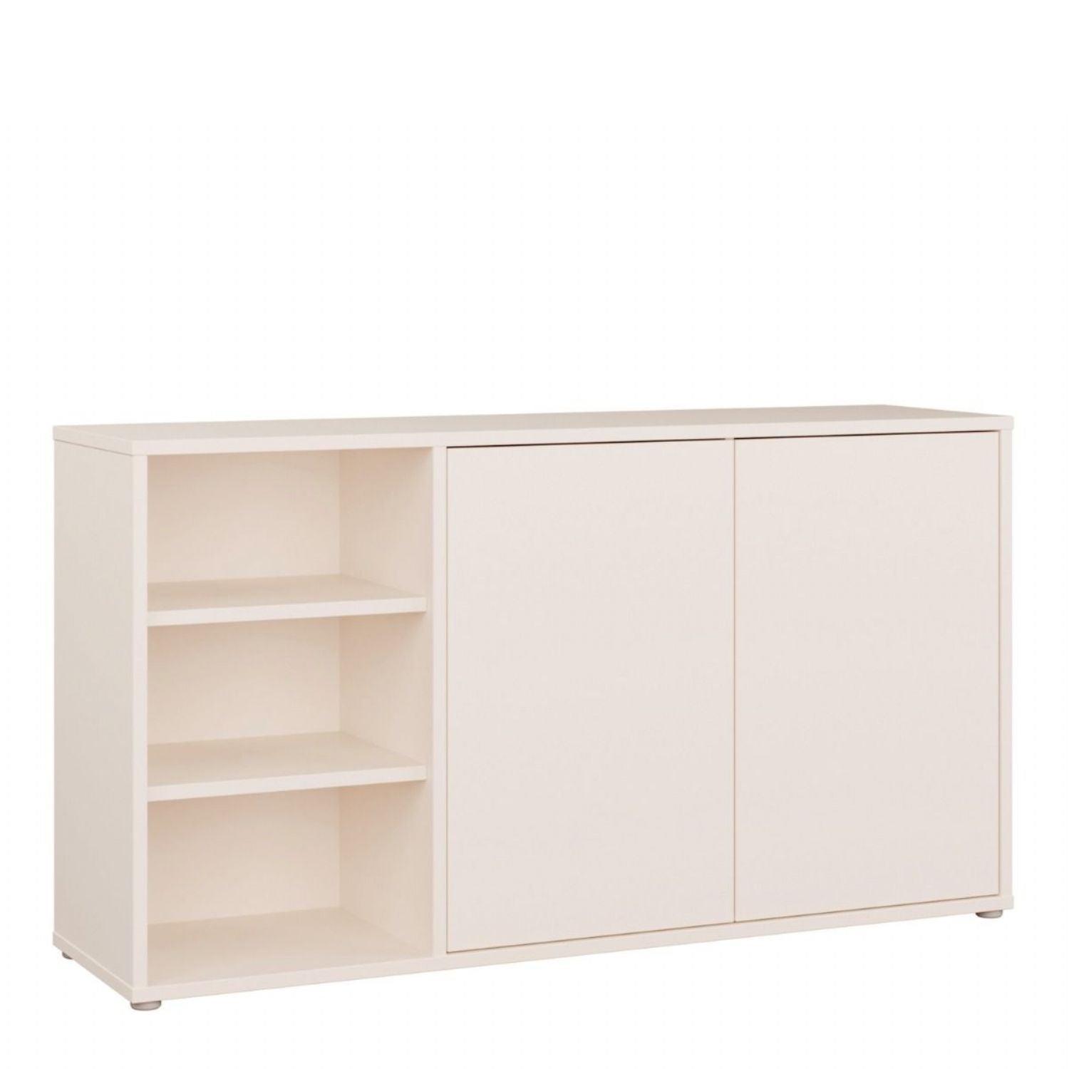 Alice Springs Sideboard with Open Shelving &amp; PushtoOpen Doors in Sand