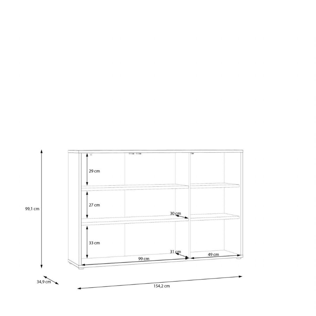 Alice Springs 3 Door Sideboard with PushtoOpen Doors in Sand