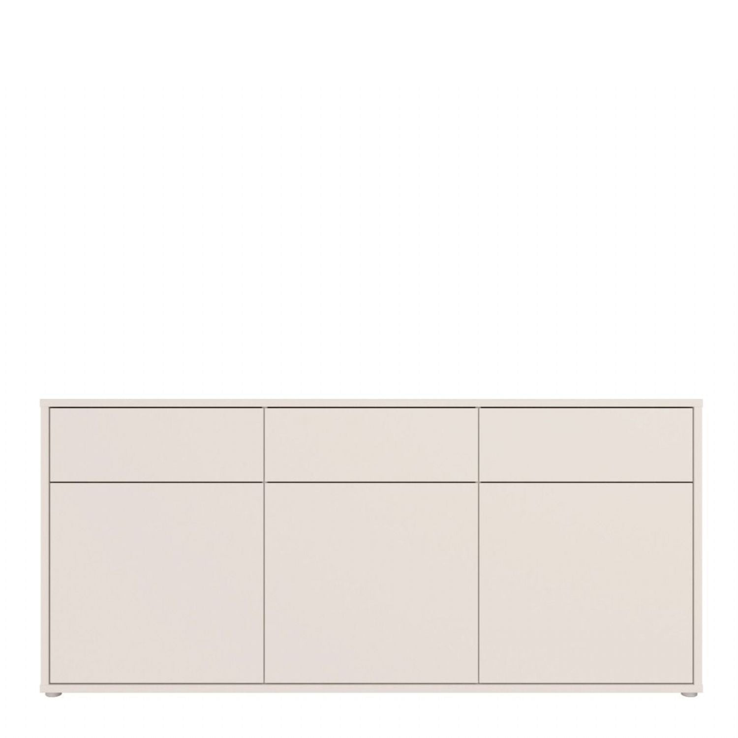 Alice Springs 3 Door 3 Drawer Sideboard with PushtoOpen Drawers in Sand