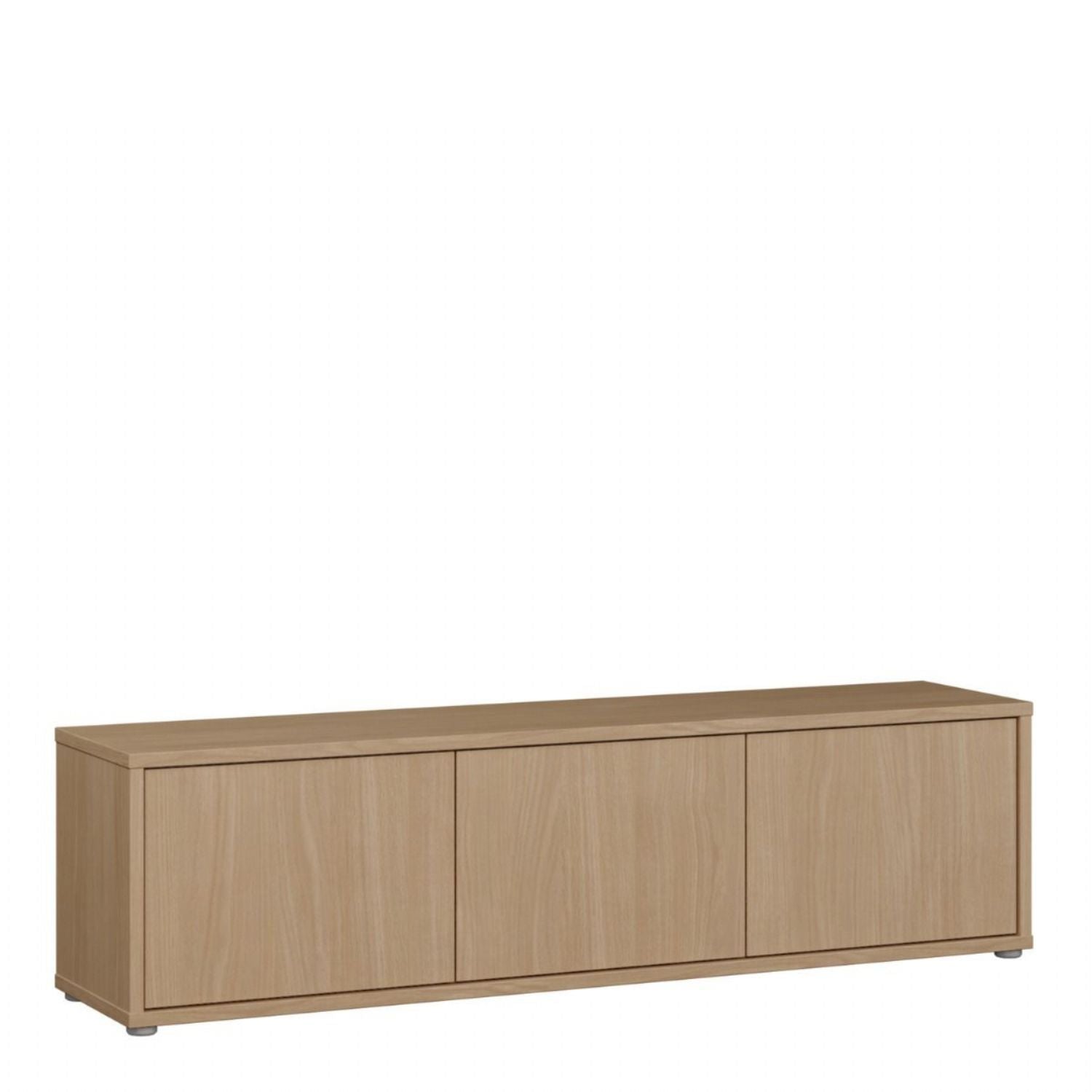 Alice Springs Wide TV Cabinet with 3 Doors PushtoOpen in Elegancia Oak