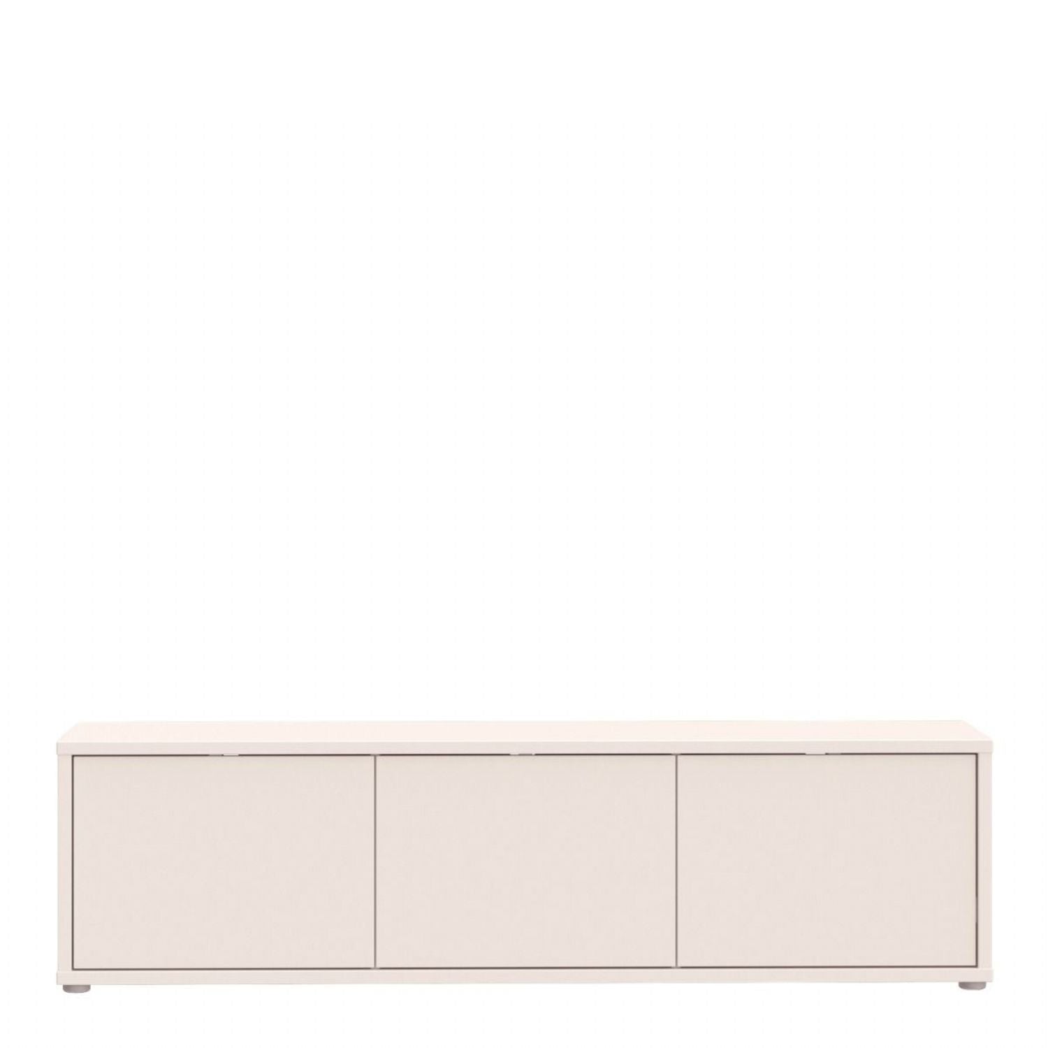 Alice Springs Wide TV Cabinet with 3 Doors PushtoOpen in Sand
