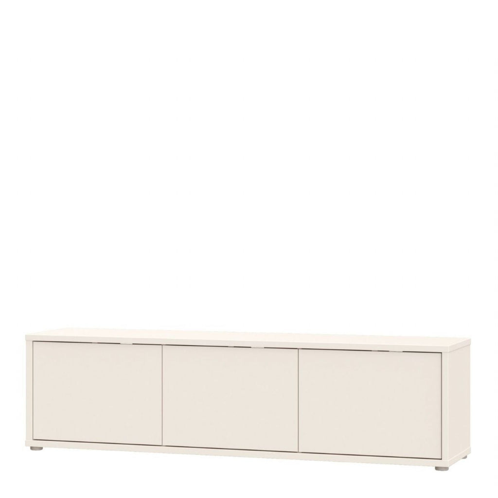 Alice Springs Wide TV Cabinet with 3 Doors PushtoOpen in Sand