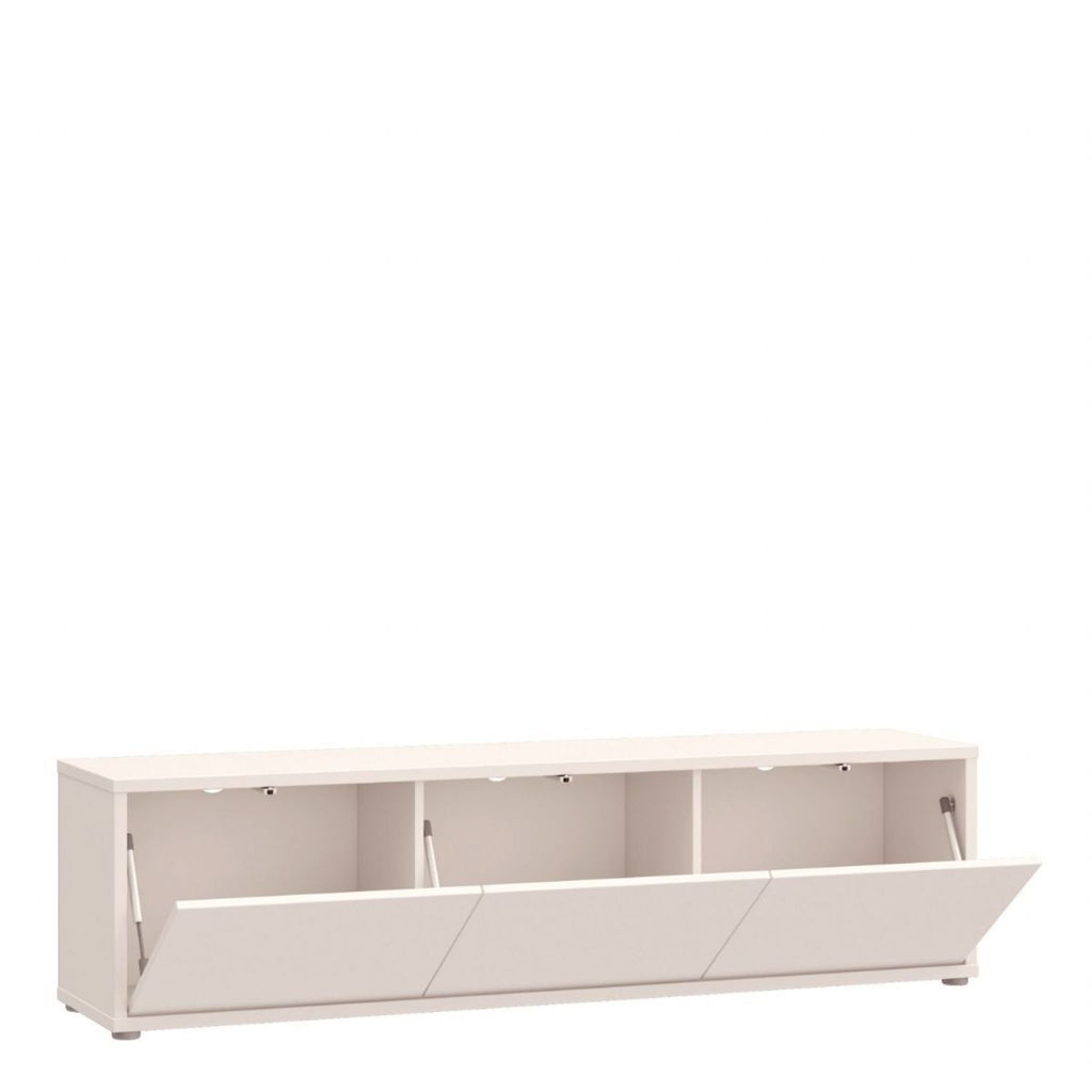 Alice Springs Wide TV Cabinet with 3 Doors PushtoOpen in Sand