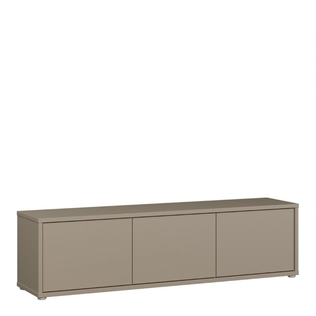 Alice Springs Wide TV Cabinet with 3 Doors PushtoOpen in Taupe