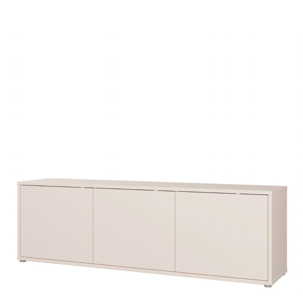 Alice Springs Large TV Cabinet with 3 Doors PushtoOpen in Sand