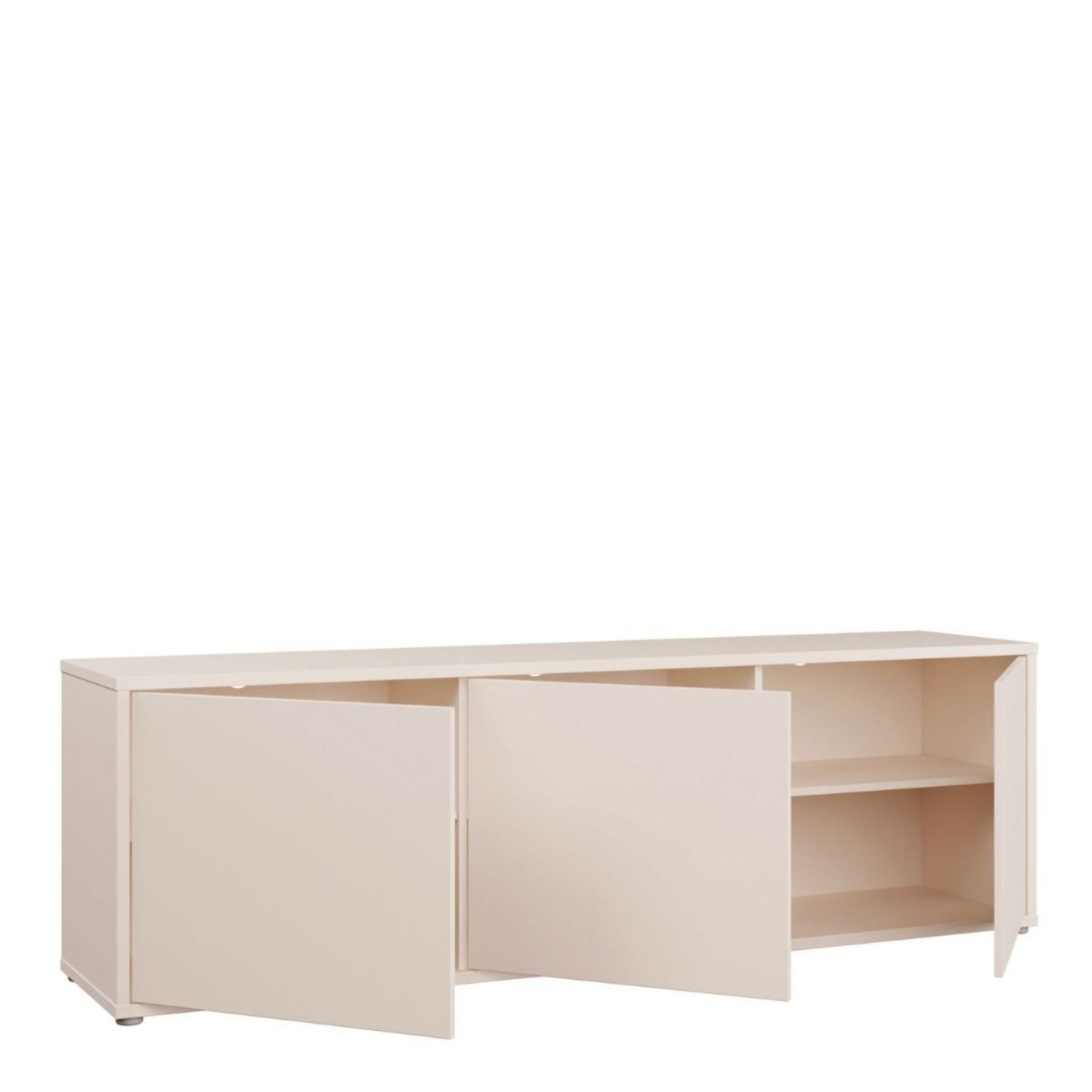 Alice Springs Large TV Cabinet with 3 Doors PushtoOpen in Sand