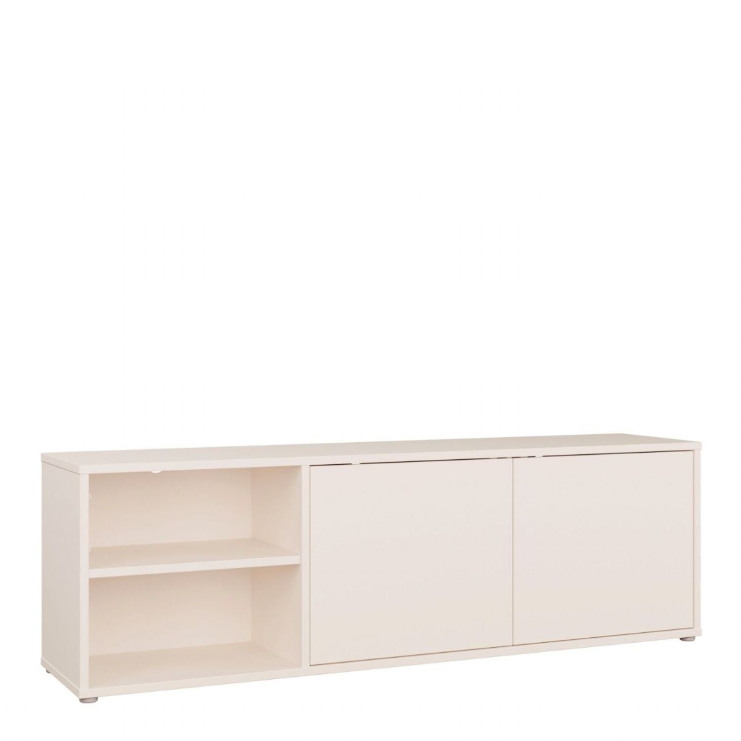 Alice Springs Wide TV Cabinet with 2 Doors PushtoOpen &amp; 1 Open Shelf in Sand