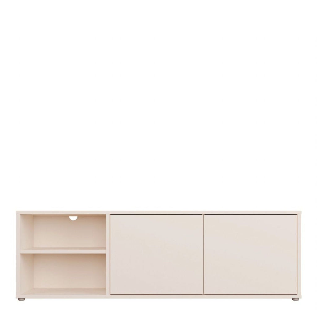 Alice Springs Wide TV Cabinet with 2 Doors PushtoOpen & 1 Open Shelf in Sand